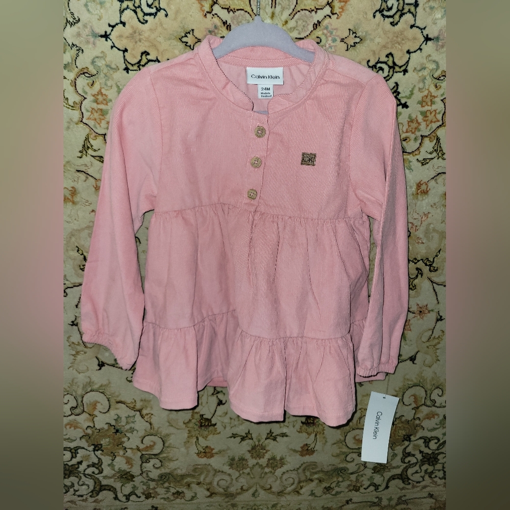Calvin Klein Pink Long Sleeve Shirt